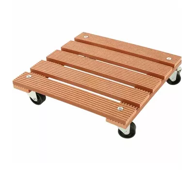 Siena Garden Pflanzenroller WPC, eckig 30x30 cm, natur Siena Garden Pflanzenroller WPC, eckig 30x30 cm, natur