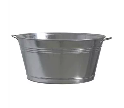 Siena Garden Zinkwanne Ø 51x25 cm silber Stahlblech Siena Garden Zinkwanne Ø 51x25 cm silber Stahlblech