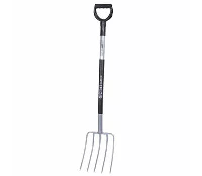 Siena Garden Kompostgabel Ergoline mit 5 Zinken 100 cm silber und schwarz, Stahl Siena Garden Kompostgabel Ergoline mit 5 Zinken 100 cm silber und schwarz, Stahl