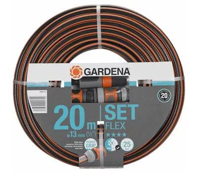 Gardena Comfort Flex Schlauch mit Systemteilen 13 mm (1/2") 20 m Gardena Comfort Flex Schlauch mit Systemteilen 13 mm (1/2") 20 m