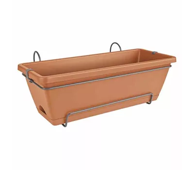 Elho Blumenkasten Barcelona Allin1 50 cm x 20 cm x 17 cm tonrot Kunststoff Elho Blumenkasten Barcelona Allin1 50 cm x 20 cm x 17 cm tonrot Kunststoff