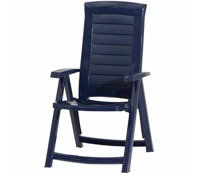 Gartensessel Aruba klappbar 61 x 72 x 110 cm blau Kunststoff Gartensessel Aruba klappbar 61 x 72 x 110 cm blau Kunststoff