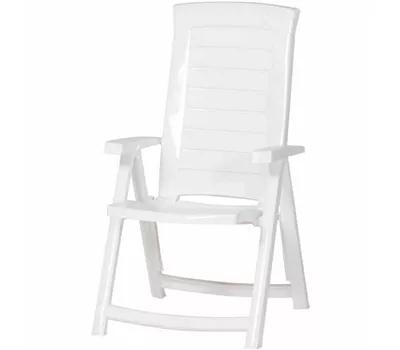 Klappsessel Aruba 61 x 72 x 110 cm weiß Klappsessel Aruba 61 x 72 x 110 cm weiß