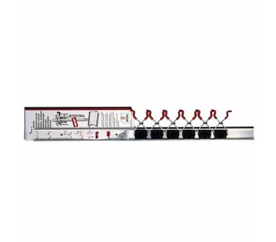Bruns Alu-Gerätehalterschiene mit 6 Haltern Länge 1000 mm Bruns Alu-Gerätehalterschiene mit 6 Haltern Länge 1000 mm