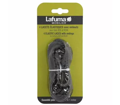 Lafuma Gummischnüre mit Endkappe schwarz Lafuma Gummischnüre mit Endkappe schwarz