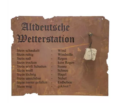 H.G-Deko Altdeutsche Wetterstation zum Hängen 80 x 70cm H.G-Deko Altdeutsche Wetterstation zum Hängen 80 x 70cm
