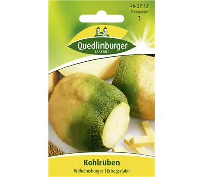 Kohl-Rübe-Samen 'Grünköpfige gelbe Wilhelmsburger'