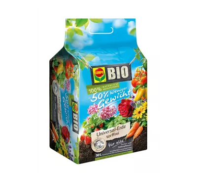 Compo BIO Universal-Erde torffrei 50 % Gewicht m. Schafwolle Compo BIO Universal-Erde torffrei 50 % Gewicht m. Schafwolle