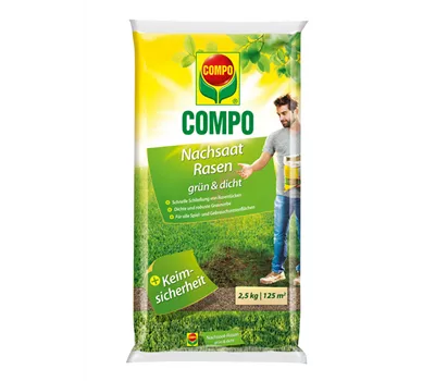 Compo Nachsaat-Rasen grün und dicht Compo Nachsaat-Rasen grün und dicht