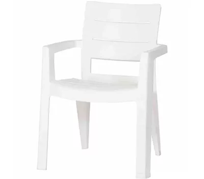 Ibiza Stapelsessel Vollkunststoff weiß matt Ibiza Stapelsessel Vollkunststoff weiß matt